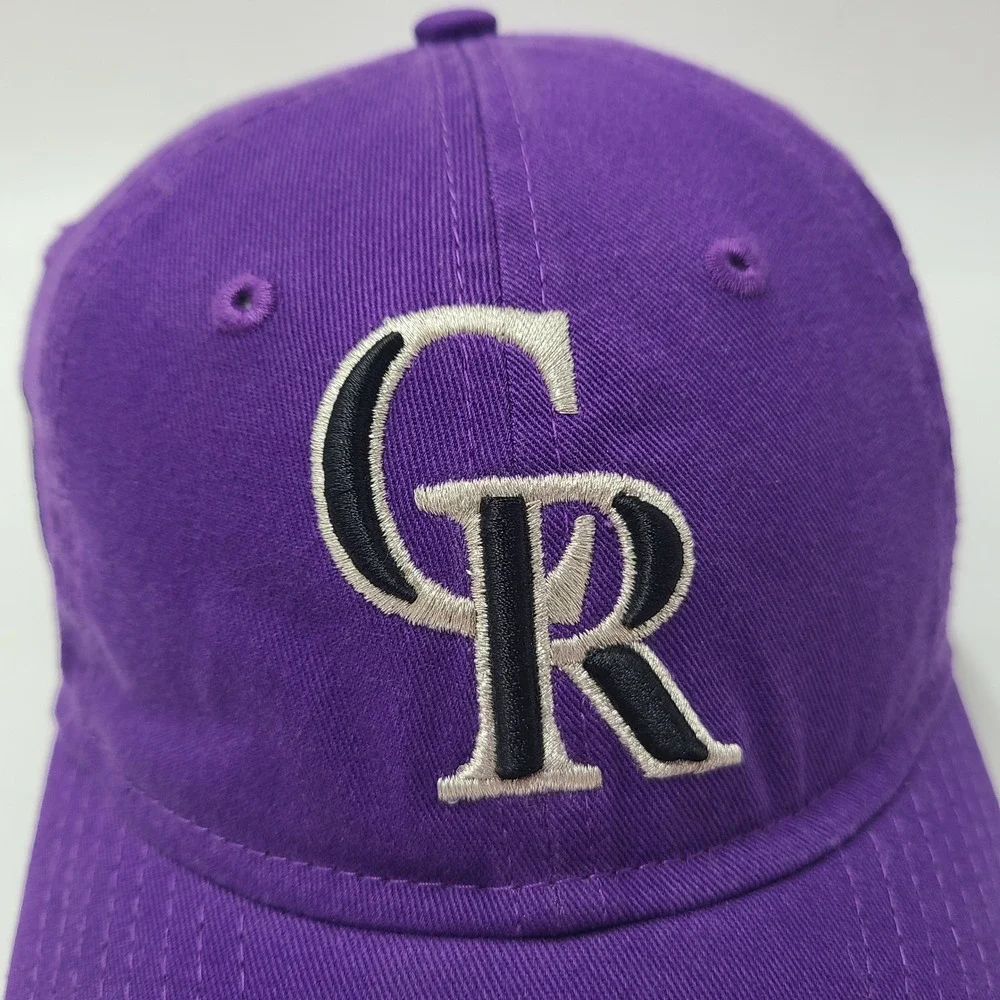 Youth Colorado Rockies Hat Strapback New Era 9Twenty Purple MLB Spring Training